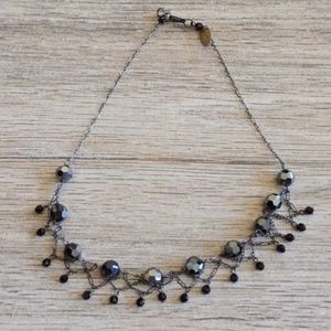 Lori Lori Black crystal necklace